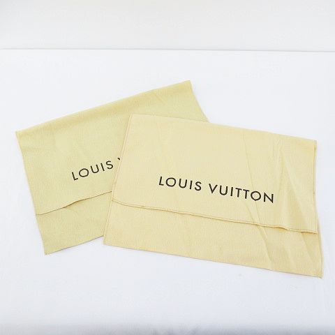 ルイヴィトン LOUIS VUITTON 保存袋 2枚セット ベージュ系 ロゴ 文字 