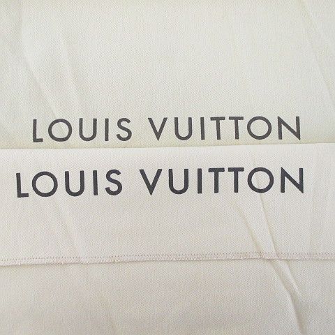 ルイヴィトン LOUIS VUITTON 保存袋 2枚セット ベージュ系 ロゴ
