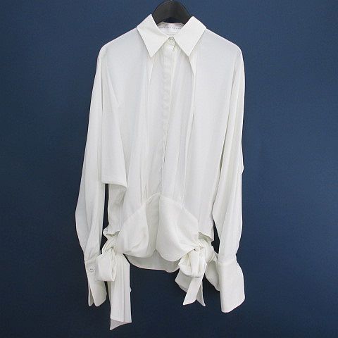 ヴィクトリアベッカム Victoria Beckham 長袖 シャツ ブラウス 36 白系  