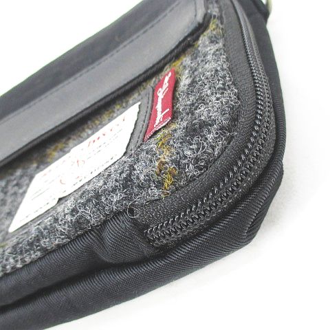 ハリスツイード Harris Tweed クラッチバッグ ポーチ コンビ ブラック 黒 グレー ツイード メンズ レディース 077 ベクトルパーク