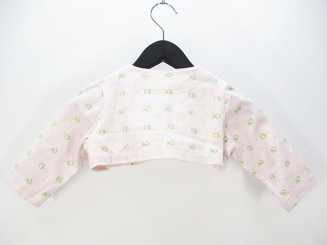 ベビーディオール baby Dior 花柄 長袖 カーディガン ボレロ 羽織 80 