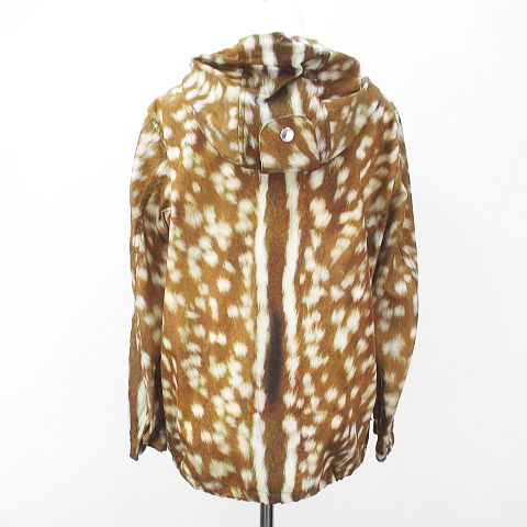 バーバリー BURBERRY 鹿柄 バンビ ジャケット パーカ フード 34  