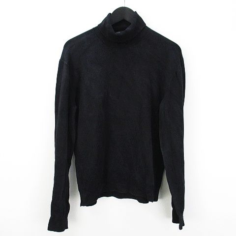 GUCCIブラックシルク長袖ニット Made in Italy GUCCIブラックシルク