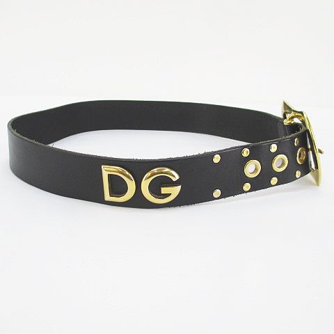 ドルチェ&ガッバーナ ドルガバ DOLCE&GABBANA レザーベルト ロゴ
