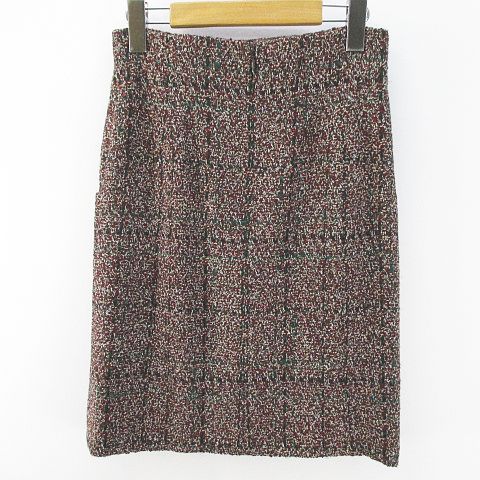 シャネル CHANEL P41811V30580 M7973 チェック柄 膝丈 タイトスカート 