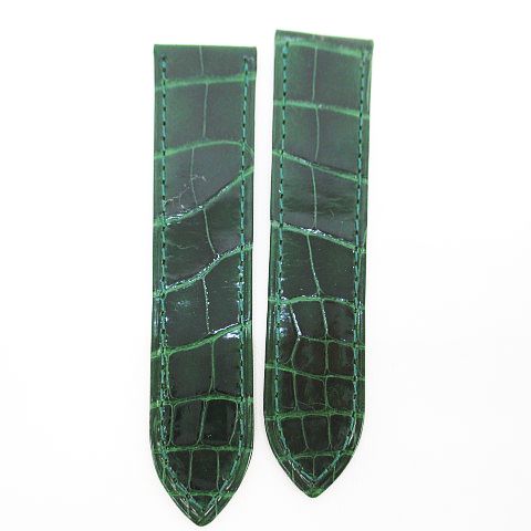 カルティエ Cartier 腕時計 レザーベルト 替え グリーン 緑 KD98ZP49