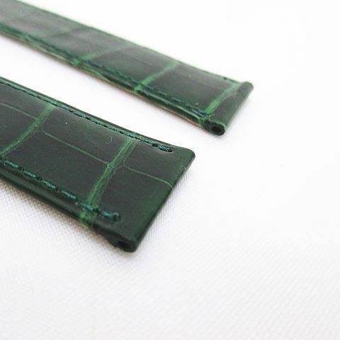 カルティエ Cartier 腕時計 レザーベルト 替え グリーン 緑 KD98ZP49