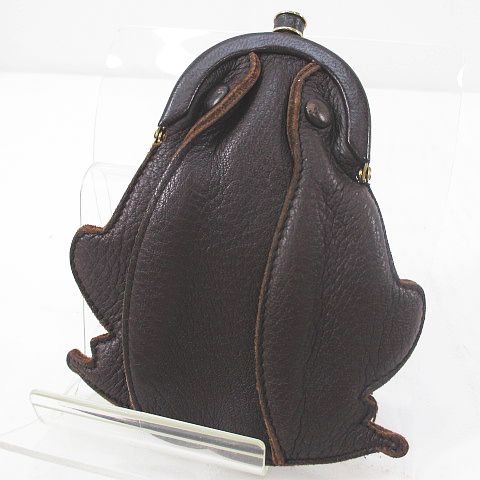 ボッテガヴェネタ BOTTEGA VENETA カエル がま口 小銭入れ コイン 