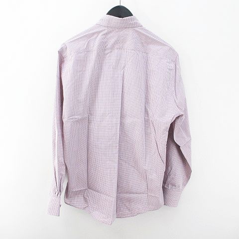 エルメス HERMES 長袖 シャツ 39/15 1/2 セリエボタン 紫 パープル系 