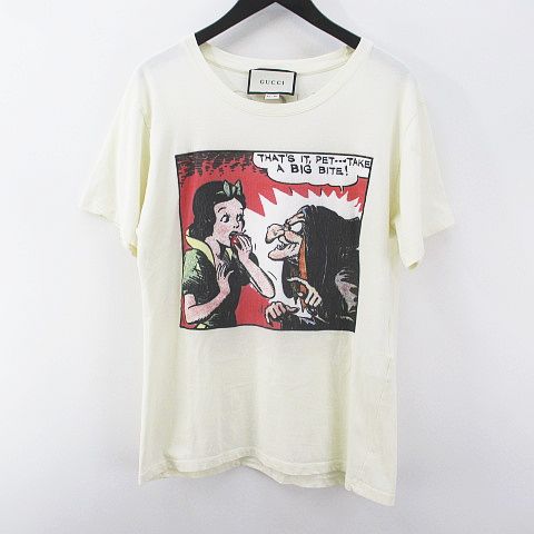グッチ GUCCI 半袖 Disney プリント Tシャツ 白雪姫 スノーホワイト S 