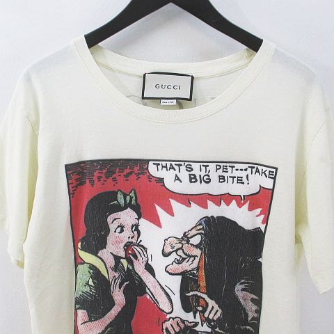 グッチ GUCCI 半袖 Disney プリント Tシャツ 白雪姫 スノーホワイト S 