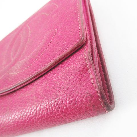 みつこCHANE シャネル　キャビアスキン　ピンク　ココマーク 中古・古着通販】CHANEL (シャネル) キャビアスキン ココマーク 2