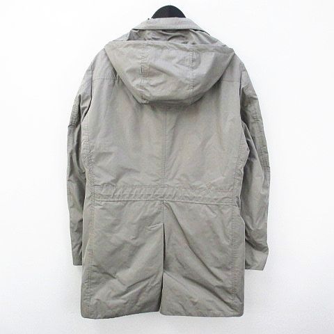 【美品】MOORER MORANDI KM ダブルブレストコート グレー M ムーレー / MooRER / ダブルブレスト ショートコート / スタンド