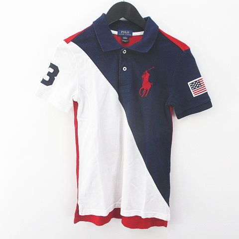 ポロ ラルフローレン POLO RALPH LAUREN 半袖 ポロシャツ 130 ネイビー  