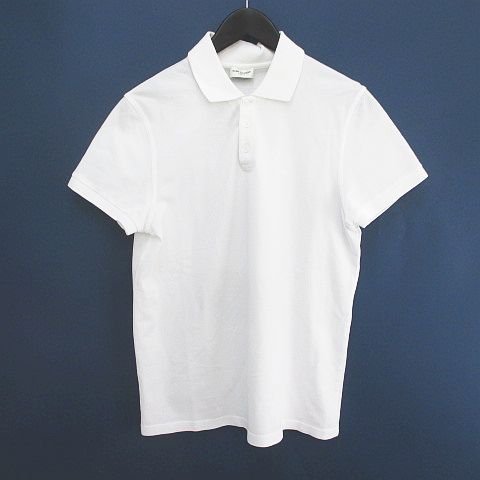サンローラン パリ SAINT LAURENT PARIS 半袖 ポロシャツ S 白系 