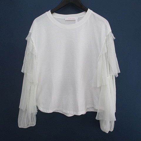 シーバイクロエ SEE BY CHLOE 長袖 ブラウス カットソー XL 白系 