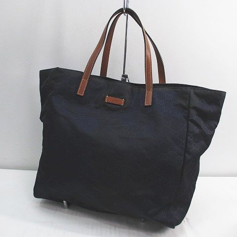 グッチ GUCCI ナイロントートバッグ GG 282439 502752 ネイビー 