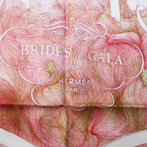 エルメス HERMES シルク 絹 大判 スカーフ カレ90 BRIDES de GALA en