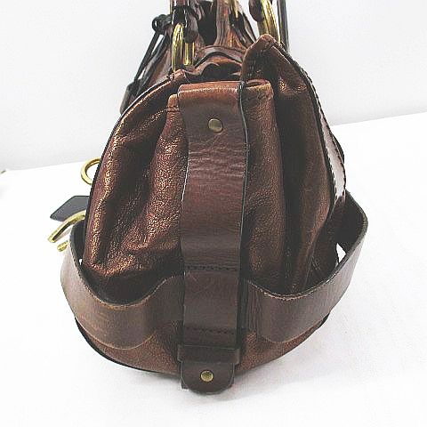 クロエ CHLOE ケララ レザー ハンドバッグ ホース・馬蹄チャーム付き 