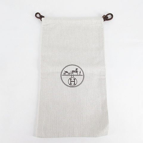 エルメス HERMES 保存袋 シューズ入れ 2枚セット 巾着 ベージュ