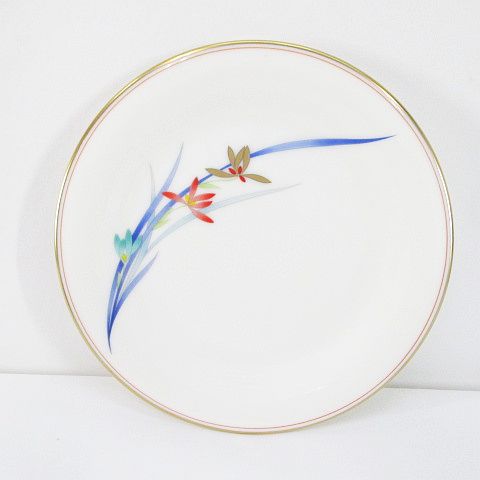 彩磁桜花文平皿 五枚組 (未使用 新品同様) 彩磁桜花文