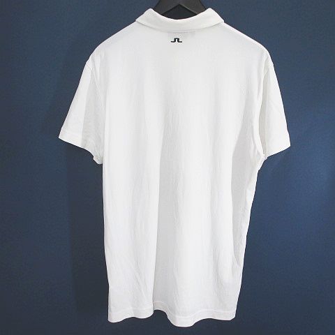 ジェイリンドバーグ J.LINDEBERG 半袖 ポロシャツ M 白系 ホワイト