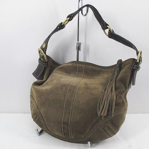 希少 COACH スエード フリンジ タッセル ショルダーバッグ コーチ 希少 COACH スエード フリンジ タッセル ショルダーバッグ コーチ