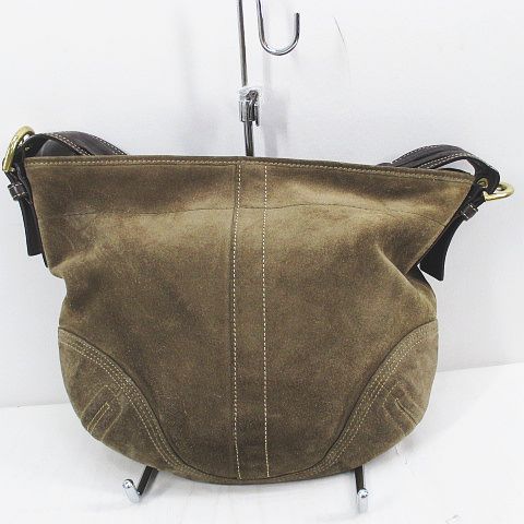 コーチ COACH 8A16 セミ ショルダーバッグ タッセル ベージュ