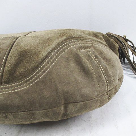 コーチ COACH 8A16 セミ ショルダーバッグ タッセル ベージュ