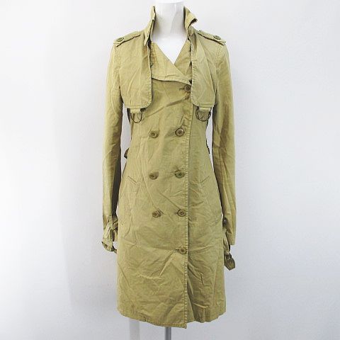 スライ Sly トレンチコート S ベージュ系 ロング丈 ベルト ポケット 綿 コットン 裏地 レディース 077 ベクトルパーク