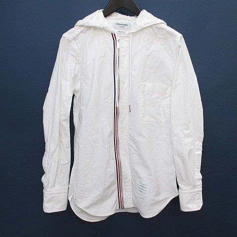 トムブラウン THOM BROWNE 長袖 シャツジャケット パーカー 0 白系 