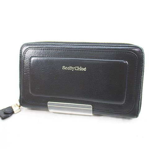 SEE BY CHLOE 長財布 ブラック 