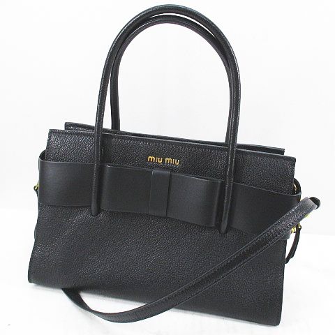 ミュウミュウ miumiu マドラスフィオッコ 2wayトートバッグ ハンド 