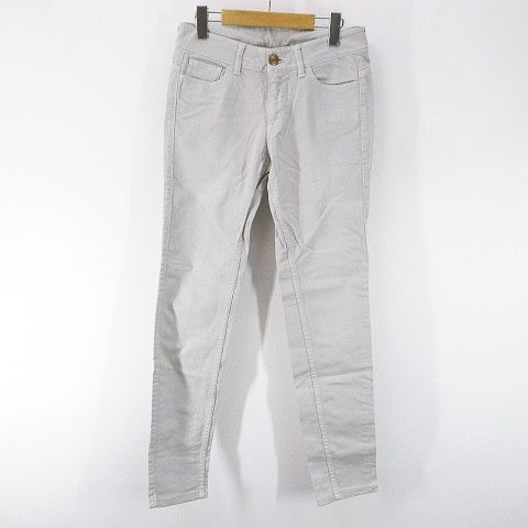 ユニクロ Uniqlo Uj ロング丈 スキニー デニムパンツ ジーンズ 25 灰系 グレー ジップフライ 無地 綿 コットン ストレッチ レディース 077 ベクトルパーク