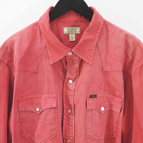 ポロ ラルフローレン　長袖 デニム　ダンガリーシャツ ウエスタンシャツ POLO RALPH LAUREN ポロ ラルフローレン デニムシャツ Ralph
