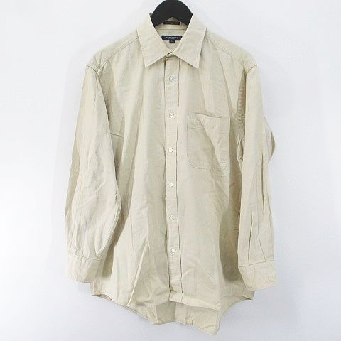 バーバリー ロンドン BURBERRY LONDON 長袖 シャツ M ベージュ系 