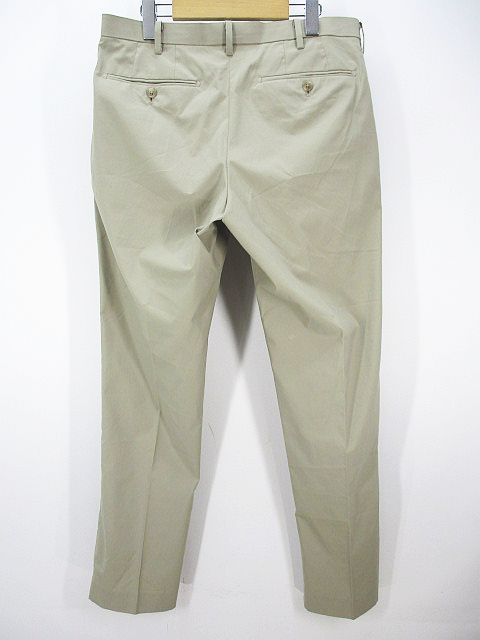 ユニクロ Uniqlo ロング丈 感動パンツ W ベージュ 無地 ジップフライ 2wayストレッチ メンズ 077 ベクトルパーク