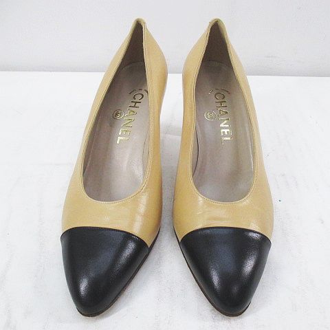CHANEL ハイヒール・パンプス ベージュ/アイボリー CHANEL シャネル 靴 ココマーク ハイヒール パンプス レディース
