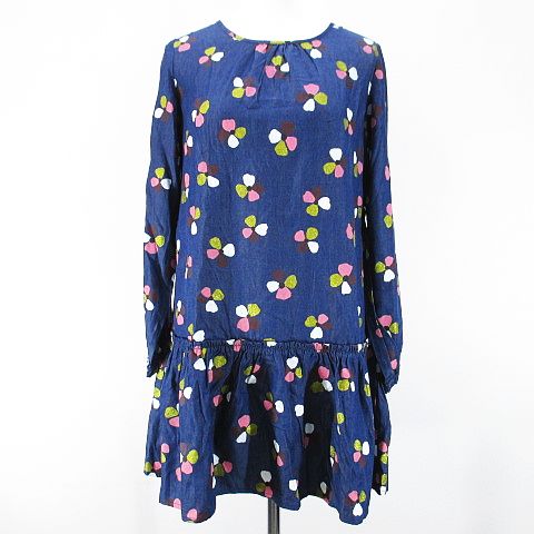 未使用品 ケイトスペード KATE SPADE 花柄 膝丈 フレアワンピース  