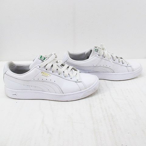 mページ 未使用PUMA スニーカー 381193 02 25.0cm ホワイト/ブラック