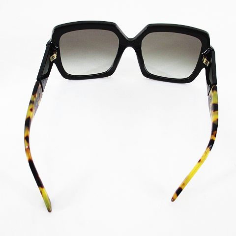 【美品】PRADA プラダ 三角プレート サングラス べっこう柄 PRADA プラダ サングラス べっ甲柄 ブラウン×ゴールド