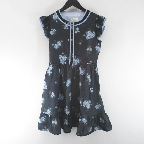 ケイトスペード KATE SPADE フレンチスリーブ ミニ丈 ワンピース 150  