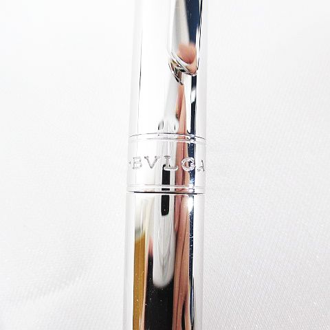 ブルガリ　回転式ボールペン　シルバー ブルガリ回転式ボールペンシルバー