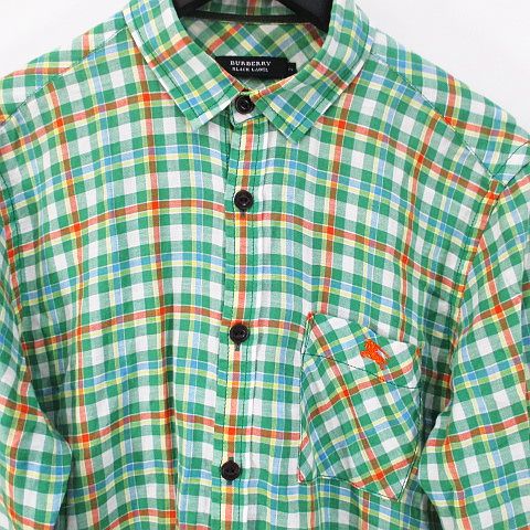 バーバリーブラックレーベル BURBERRY BLACK LABEL チェック柄 長袖  
