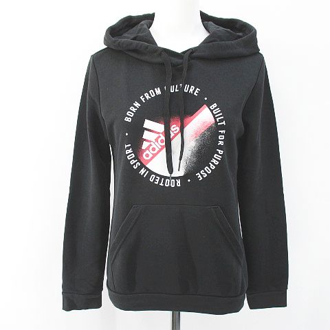 アディダス　プルオーバー　パーカー　ロゴ　カンガルーポケット　メンズM アディダス パーカー メンズ プルオーバー カンガルーポケット