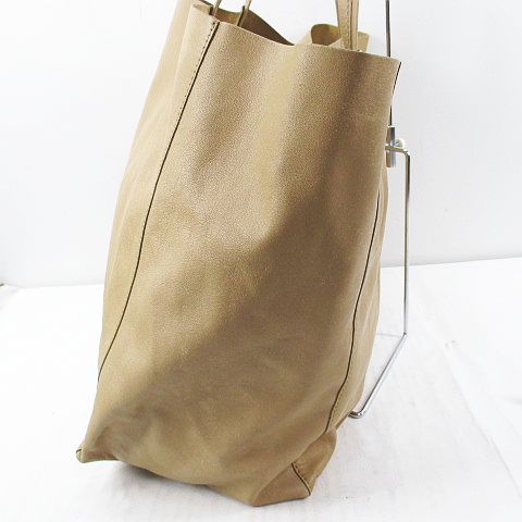CÉLINE セリーヌ ホリゾンタルカバレザートートバッグ ベージュ セリーヌ CELINE ホリゾンタルカバ トートバッグ ロゴ ベージュ
