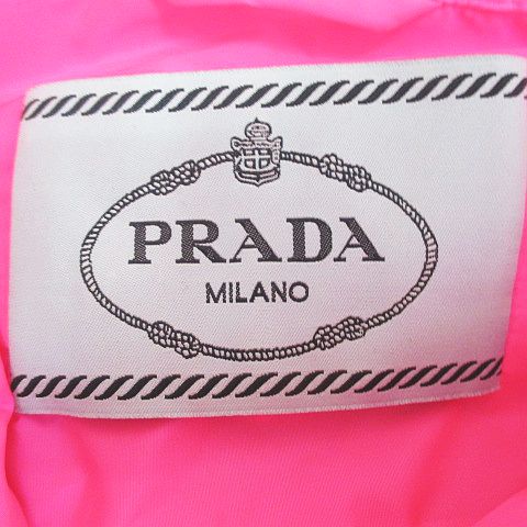 PRADA - プラダ PRADA 長袖 パーカー ナイロンジャケット 薄手 38 ピンク ロゴ プラダ PRADA 長袖 パーカー ナイロンジャケット 薄手 38 ピンク