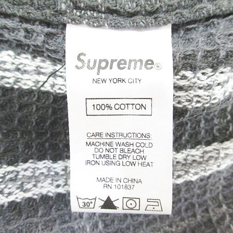 Supreme NEW YORK セーター L グレー/ブラック（Supreme 24FW
