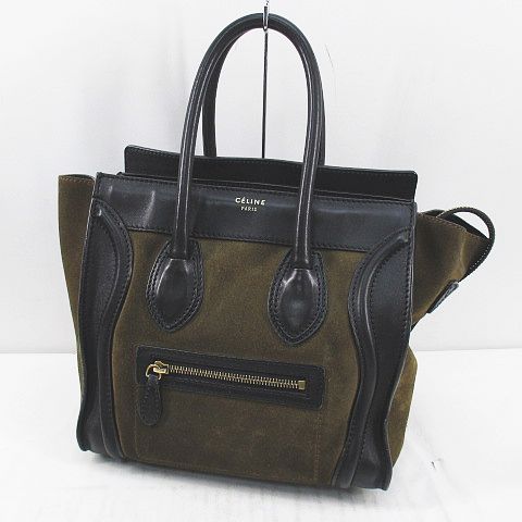 セリーヌ CELINE Luggage ラゲージ トートバッグ バイカラー コンビ 