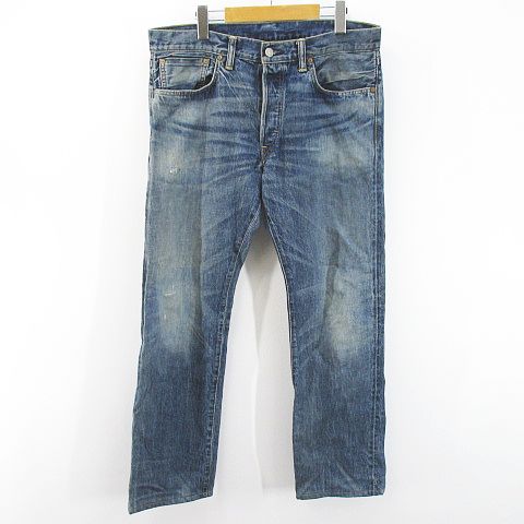 ダブルアールエル RRL デニムパンツ ジーンズ ボタンフライ 32 青系 